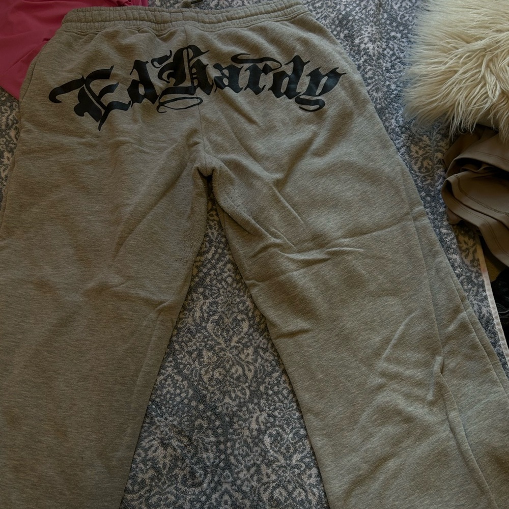 Ed Hardy Gray Sweatpants